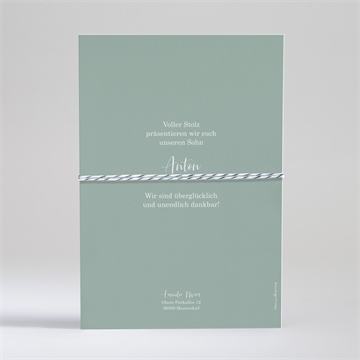 Geburtskarte boheme - Vue 4