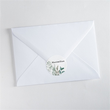 Sticker Geburt aquarellblätter - Vue 3