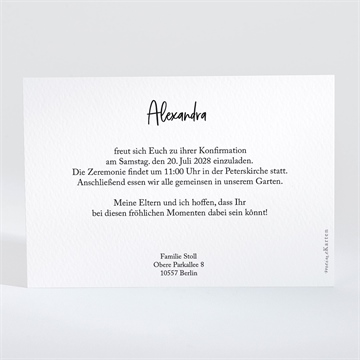 Einladung Konfirmation ichtus auf kraftpapier - Vue 2