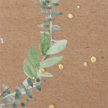 Einladung Konfirmation vergoldung auf kraftpapier - Vue 2