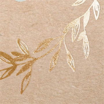 Einladung Konfirmation goldkranz und kraftpapier - Vue 2