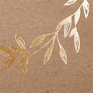 Einladung Konfirmation luxuriöser goldkranz - Vue 2