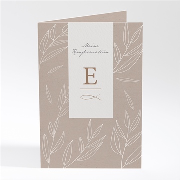 Einladung Konfirmation blätterspiel