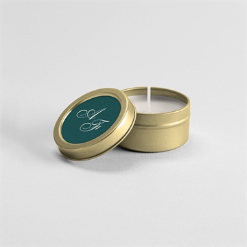 Kerze Hochzeit klassisches monogramm - Vue 3