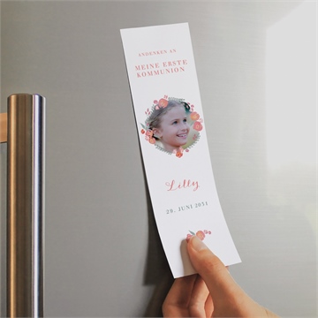 Andenken Kommunion aquarellkranz - magnet - Vue 2