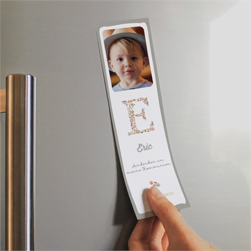 Andenken Kommunion blumensignatur - magnet - Vue 2