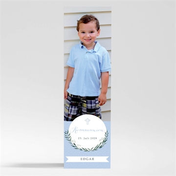 Andenken Kommunion zartes blau - magnet