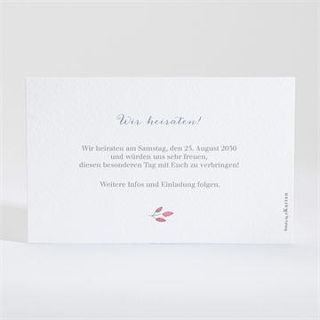 Save the Date Karte blumenrahmen - Vue 2