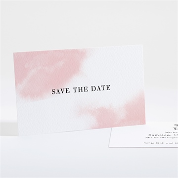 Save the Date Karte schwarz und pastell