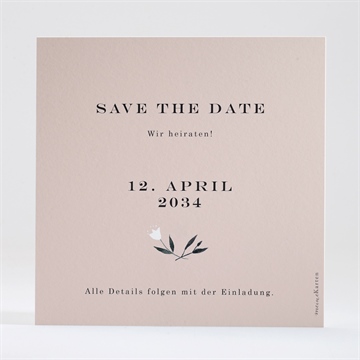 Save the Date Karte in pink und weiß - Vue 2