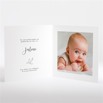 Geburtskarte unsere schuhe - Vue 2