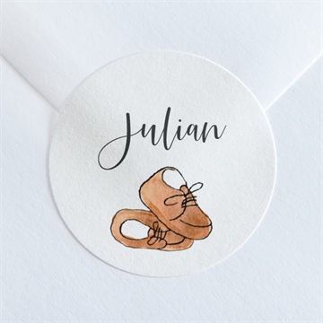Sticker Geburt Unsere Schuhe MeineKarten.de
