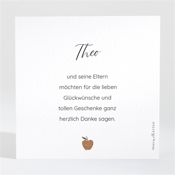 Dankeskarte Geburt präsentation - Vue 2