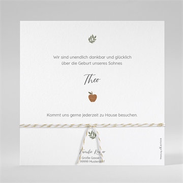 Geburtskarte präsentation - saatpapier - Vue 3