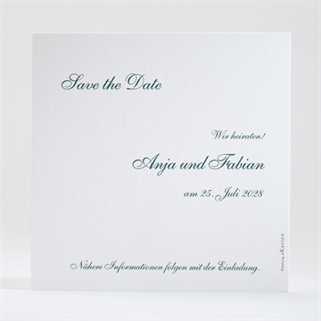 Save the Date Karte klassisches monogramm - Vue 2