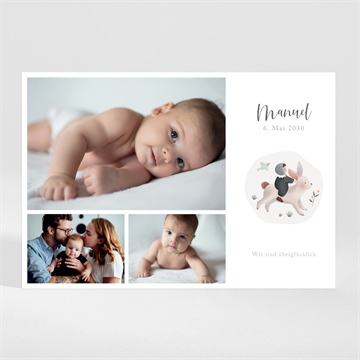 Geburtskarte kleiner ausflug - magnet