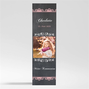 Andenken Kommunion rosa taube - magnet