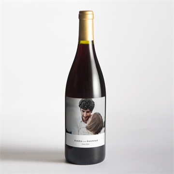 Flaschenetikett Hochzeit fotoautomat schlicht - Vue 2