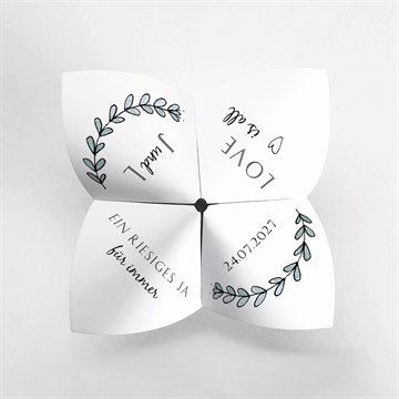 Hochzeitseinladung perfekt geplant - origami - Vue 2