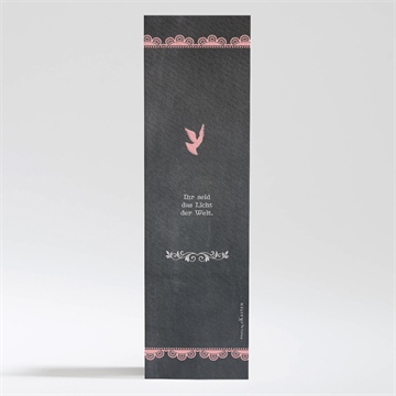 Andenken Kommunion rosa taube - Vue 2