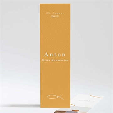 Andenken Kommunion senfgelb