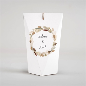 Geschenkbox Hochzeit herbstkranz - schachtel - Vue 4