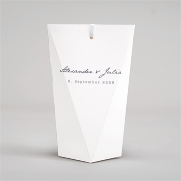 Geschenkbox Hochzeit laub - schachtel - Vue 4