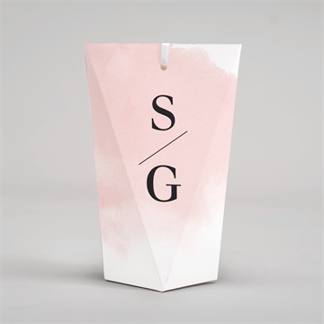 Geschenkbox Hochzeit schwarz und pastell schachtel - Vue 4