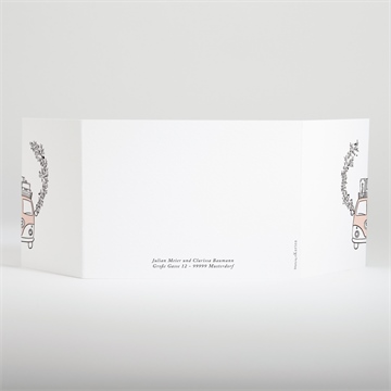 Hochzeitseinladung love and peace - doppelklapp - Vue 3