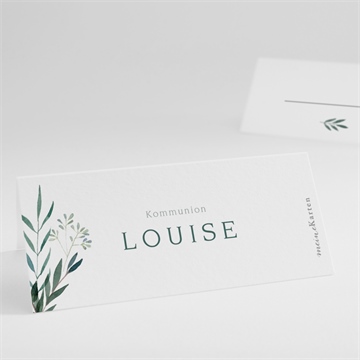 Tischkarte Kommunion gartenfest