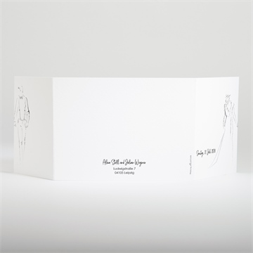 Hochzeitseinladung blühende schönheit doppelklapp - vue 3