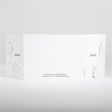 Hochzeitseinladung zu zweit - doppelklapp - Vue 3