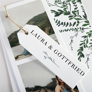 Hochzeitseinladung waldrand - dreiteilig - Vue 2