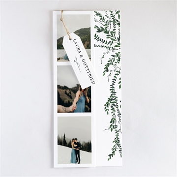 Hochzeitseinladung waldrand - dreiteilig - Vue 3