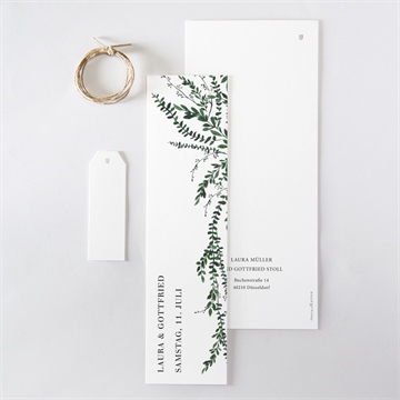 Hochzeitseinladung waldrand - dreiteilig - Vue 5