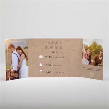 Hochzeitseinladung zurück zur natur - doppelklapp - Vue 2