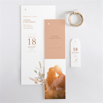 Hochzeitseinladung sommertraum - dreiteilig - Vue 4