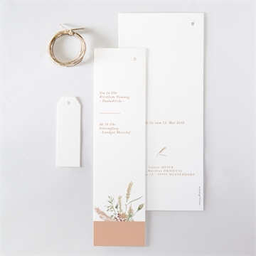 Hochzeitseinladung sommertraum - dreiteilig - Vue 5