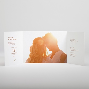 Hochzeitseinladung sommertraum - doppelklapp - Vue 2