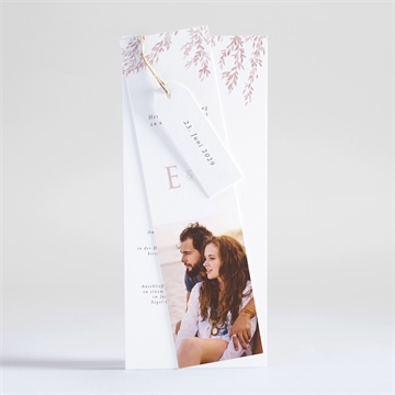 Hochzeitseinladung goldene weide - dreiteilig