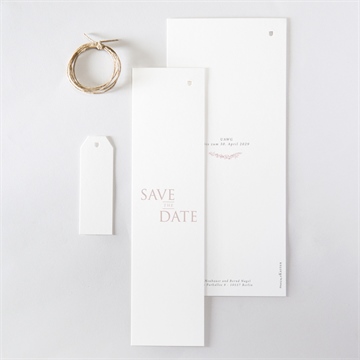 Hochzeitseinladung goldene weide - dreiteilig - Vue 5