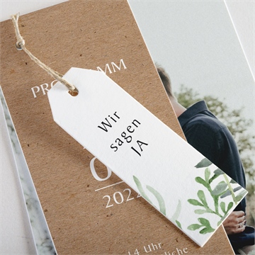 Hochzeitseinladung power of love -dreiteilig - Vue 2