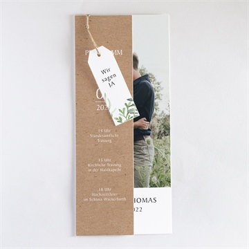 Hochzeitseinladung power of love -dreiteilig - Vue 3