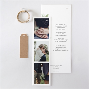 Hochzeitseinladung power of love -dreiteilig - Vue 5