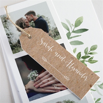 Hochzeitseinladung blättertanz - dreiteilig - Vue 2