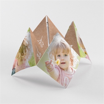 Einladung Taufe foto auf kraftpapier