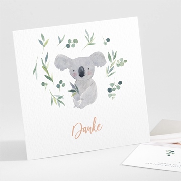 Dankeskarte Geburt koalaliebe