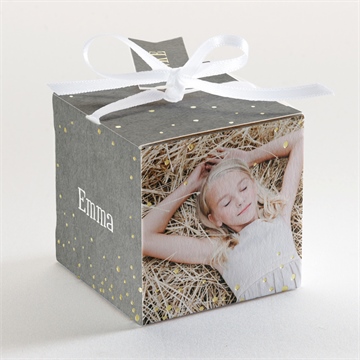 Geschenkbox Kommunion kommunionssymbole - gold - Vue 3