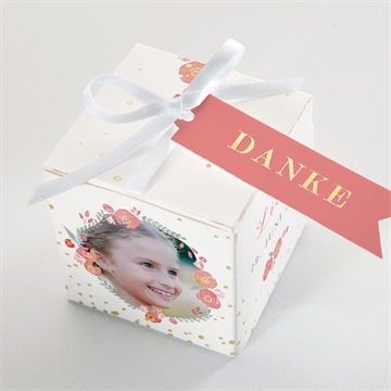 Geschenkbox Kommunion aquarellkranz - gold - Vue 4