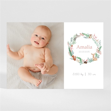 Geburtskarte tanz der waldtiere - magnet